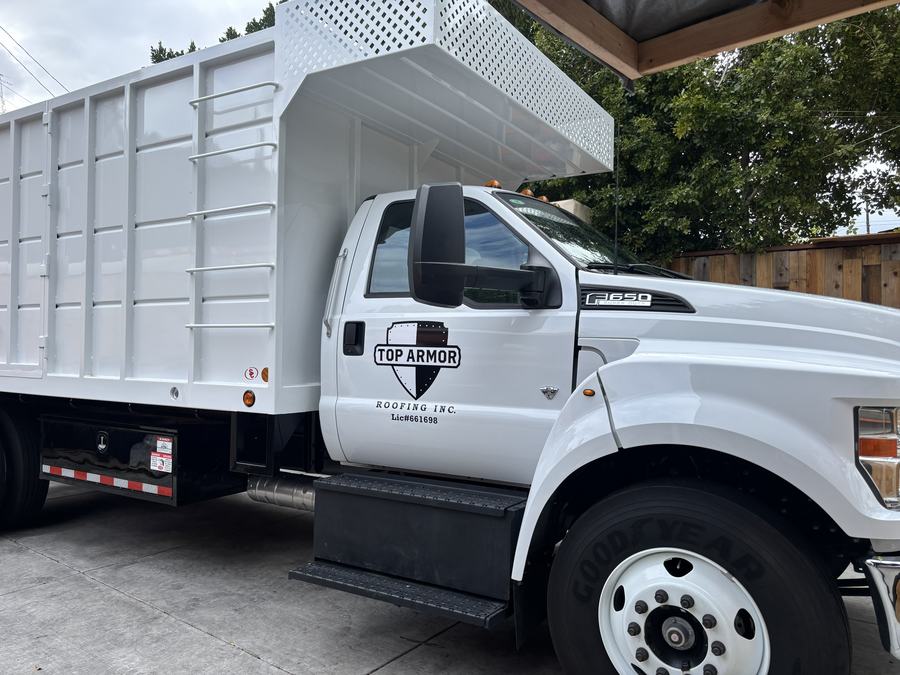 Top Armor F-650 dump truck